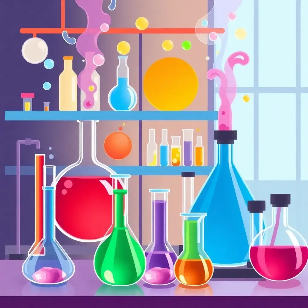 Uczennica przeprowadzająca eksperyment chemiczny